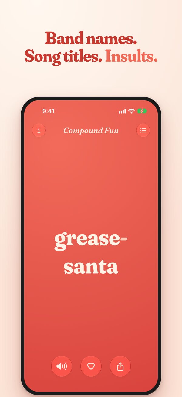 Band names, song titles, insults: grease-santa